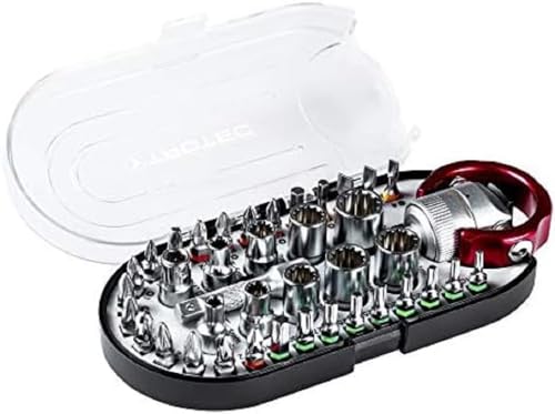 TROTEC Juego de Llaves de Vaso de 1/4 Bihexagonales