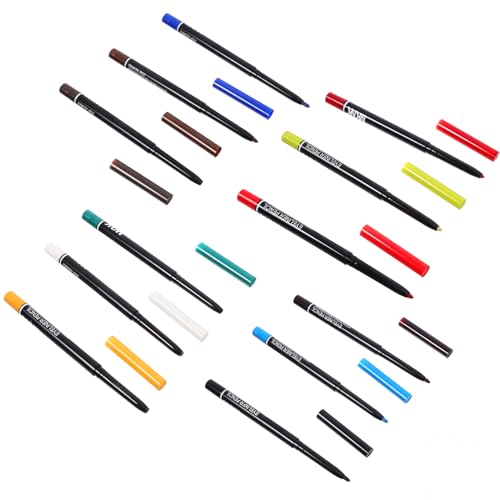 Ipetboom 12 Piezas delineador de ojos ceja maquillaje profesional eyeliner gel makeup lapiz ojos kit de maquillaje herramienta de maquillaje de labios femeninos Delineador de labios