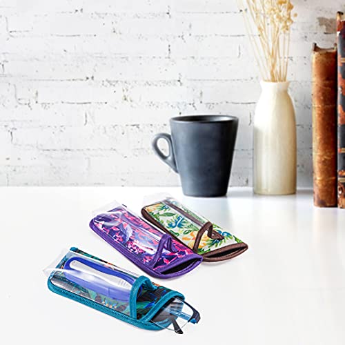 Image of TRIUMPH VISION Reading Glasses Pouch Eyeglass Sleeve Soft Case Slim 3 Pack | Alternative to Bulky Case Lightweight,Neoprene Lined Padded Protect Optical lens Slip in, Cute Pattern Portable for Daily Use