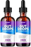 Gut Drops - Official Gutdrop Supplement Premium Formula, Gutdrops All Natural Liquid Support Advanced Formula Healthy Drops Reviews, Ketone Liquid Drops (2 oz) for 2 Months -2Pack
