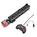 Deror Remorque télécommandée Remorque télécommandée pour Enfants Non Toxique Inodore Camion Plateau Amovible Semi-remorque Tracteur d'ingénierie