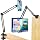 Ultra Sturdy Tablet Stand Phone Holder, 360° Rotatable Mount with Extendable Clamps, Heavy Duty Carbon Steel Stand for 4-13" iPad iPhone, Hands-Free Holder for Bed Desk Kitchen Office