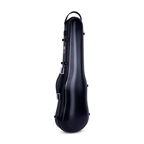 Crossrock Carbon Composite Shaped 4/4 Violin Case | Flight-Ready Protection, Suspension Padding...