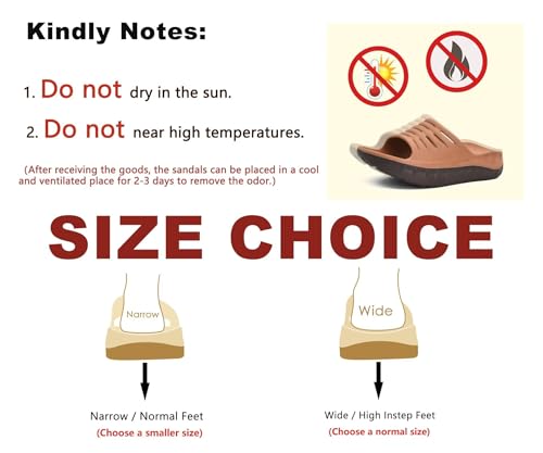 Image of KuaiLu Mens Recovery Sandals Orthotic Arch Support Open Toe Sport Slides Thick Cushion Orthopedic Plantar Fasciitis Slip On Wide Width Summer Pool Beach Waterproof