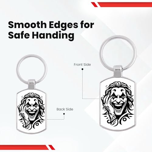 Image of Stylish Metal Keychains with Permanent Glossy Print - Inspirational Quotes & Spiritual Designs - Perfect Key chains for loved ones, Personal Use, Gifts & Return Gifts
