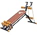 Stretching Fitness Höhenverstellbarer Bauch Trainer Bauch Ganzkörperübung Fitness Krafttraining Bauchausrüstung (Color : Brown(+), Size : 40 * 111 * 95cm)