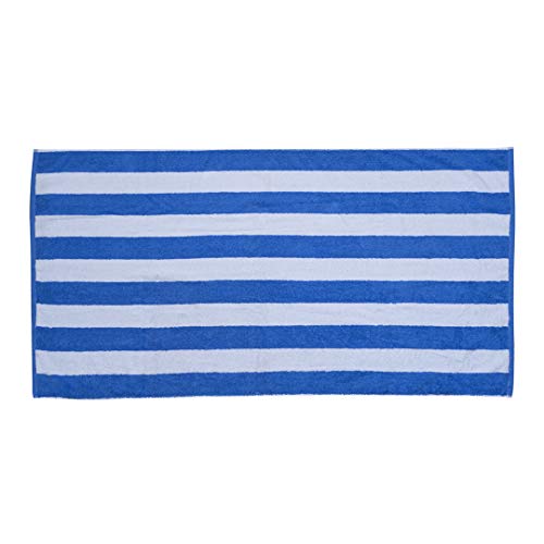 Avalon Towels Blue Cabana Stripe Beach Towels – 30x60 inches large size Pool Towels – Made from Premium Ring Spun Cotton – Pack of 4 Highly Soft and Absorbent Towels, Multipurpose for Indoor & Outdoor - Thumbnail 2