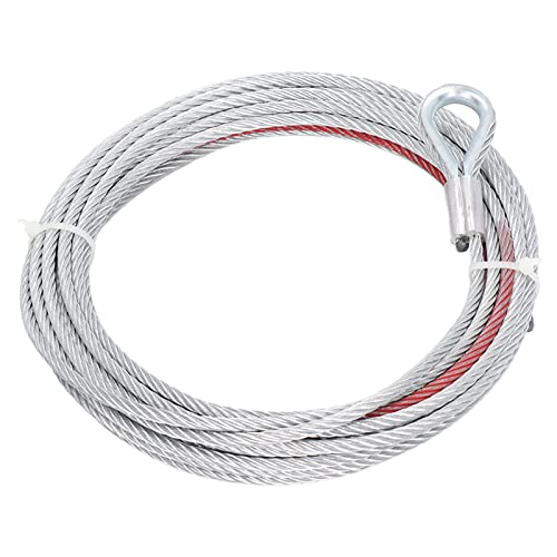 Fil de Câble de Treuil en Acier Inoxydable 4500LBS, Diamètre de 5.5mm, Longueur de 10m, Accessoires de Treuil de Remorquage