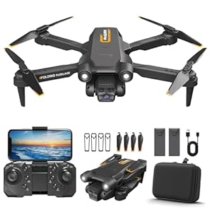 Drone for Kids Adults Beginner with Camera 1080P One-Click Take Off/Landing 3-Gear Speeds Altitude Hold...