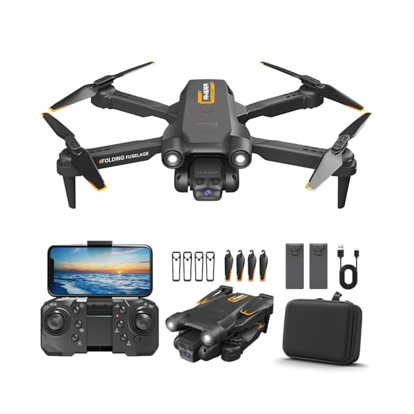 Drone for Kids Adults Beginner with Camera 1080P One-Click Take Off/Landing 3-Gear Speeds Altitude Hold Headless Mode, 360°Flip Under 249g
