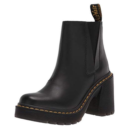 Dr. Martens Women's Spence Chelsea Boot, Black Sendal, 9