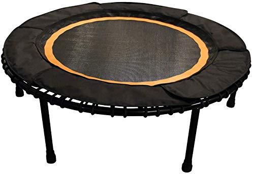 LEAPS & REBOUNDS: Rebounder - Fitness Trampoline - Full-Size Protective Mat - Minimal Joint Impact - High-Calorie Burn - Improve Cardio, Balance, and Physical Strength