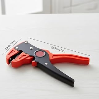 argtnayk Pince à DéNuder Automatique, Pince à Denuder Electricien,Pince Multifonctions, Set 2 en 1 avec Stylo Test LED, DéNudeur CâBle éLectrique 0,2-5,5mm², Anti-Choc pour éLectricien Bricolage