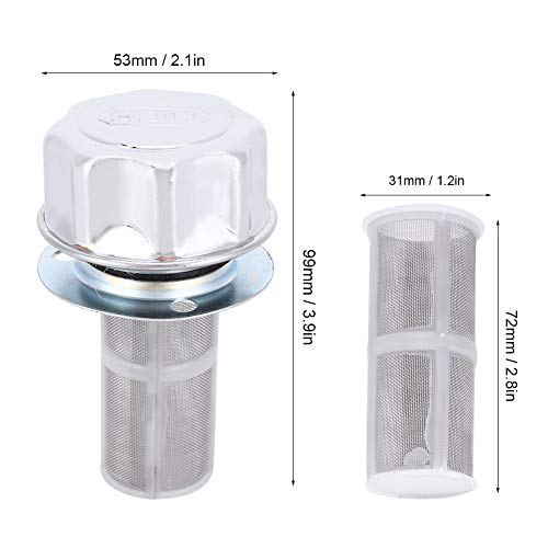 Tampa do tanque de combustível com respirador de filtro de ar, filtro de respiração de porta de óleo