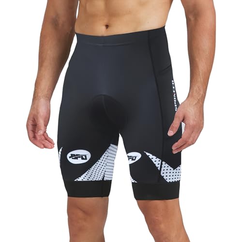 Image of sponeed Men's Cycling Shorts Padded Bicycle Riding Pants Bike Biking Clothes Cycle Wear Tights