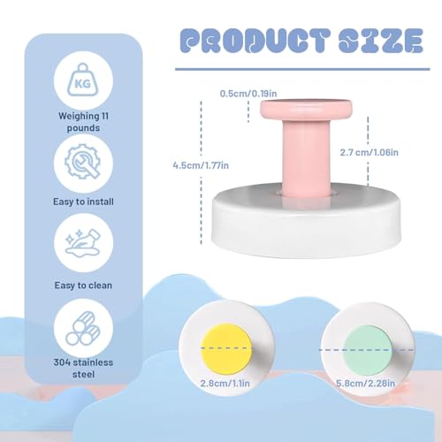 Image of Heavy Duty Suction Cup Hooks for Bathroom & Kitchen | No Drilling Wall Hooks for Towels, Clothes & Decorations | Reusable Waterproof Hooks (Multicolor, Pack of 4)