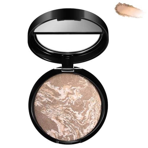 BelleVive Poudre Fond de Teint Correctrice, Tenue 24h, Bronzer Pressé Éclatant Aspect Brique, Couvrance Totale, Fini Mat Naturel, Nouvelle Formule (05 Tan)