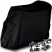 Mobility Scooter Storage Cover, 300D Oxford Fabric Scooter Weather Cover with 2 Buckles - Heavy Duty, Weatherproof, Durable with Free Storage Bag By Valchoose (Black)
