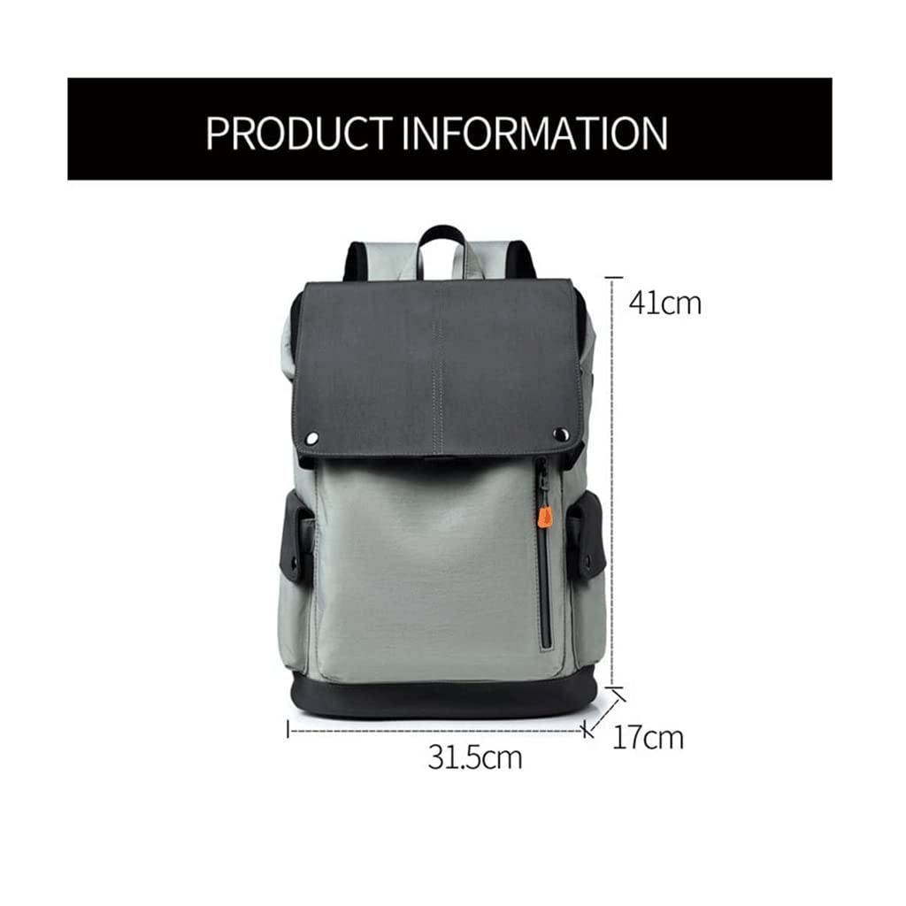 Mochilas De Cuero De 14 Pulgadas Mochilas Impermeables Para Computadora Portátil De Cuero Con Usb De Ciudad Mochila De Viaje Informal Para Estudiantes Mochila