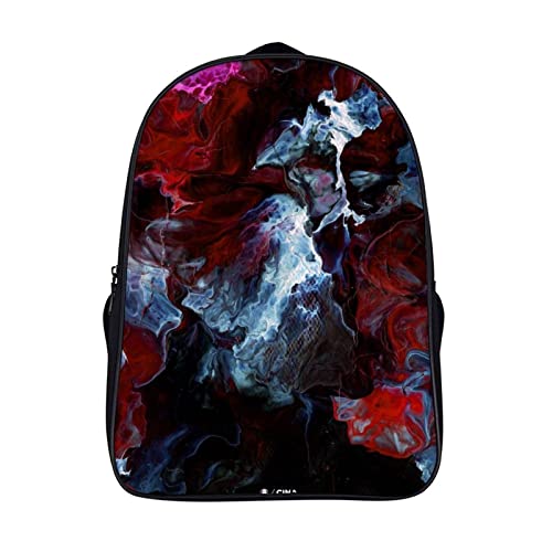 Mochila escolar unisex de 40x28x16cm con diseño 3D juvenil