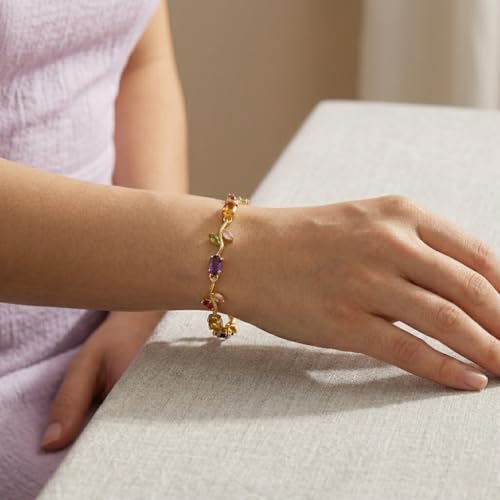Image of SALTY Tulip Bracelet for Women Anti Tarnish | Fancy Floral Bracelet | Jewellery Gifts | Hand Band | Fashion Accessories for Girls | Minimal Jewelry Design | Gift for Rakhi | Gift for Diwali, Christmas, Marriage, Birthday