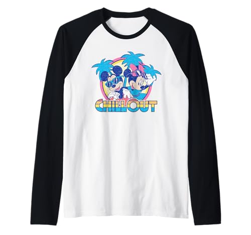 Mickey and Minnie Raglan Tee Idéal pour un Week-end Détente