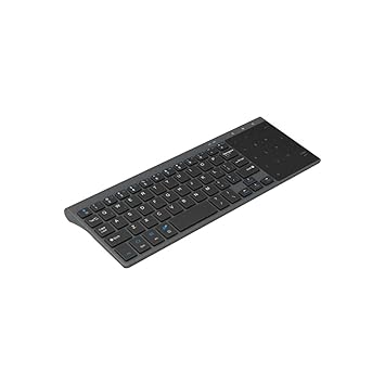 OSALADI Wireless Computer Keyboard Touchpad Number Pad No Battery