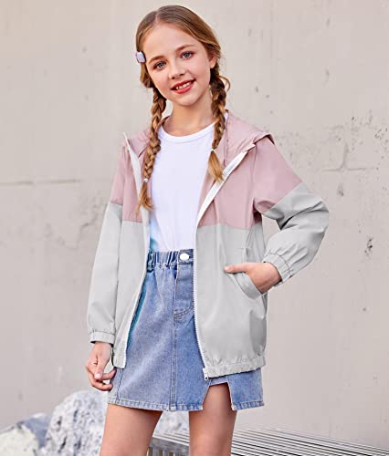 Arshiner Little Kid Waterproof Raincoat Outdoor Hooded Rain Jacket Windbreaker With Bag #TOP2