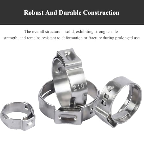 Collier de serrage à oreille unique stop fuites pour tuyau 59mm