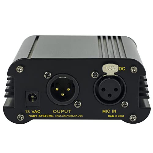 Nady SMPS-1X 1-Channel 48V Phantom Power Supply for Condenser Microphones