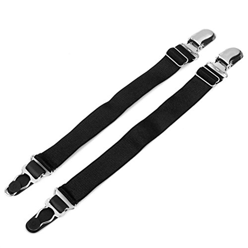 LEORX Las mujeres par liga medias de nylon ajustable calcetería clip de hebillas Cover