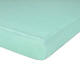IDEAhome Jersey Knit Fitted Cot Sheet, Soft Material, Suitable for Bunk Beds, Camping, RVs, Folding Beds, Boys & Girls, 75' x 33' with 8' Pocket, Mint, 1 Pack