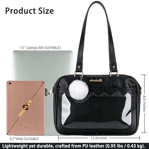 Image of TTCAYU Ita Bag Crossbody kawaii Pin Display Bag with Insert Ita Messenger Bags Japanese Handbag Shoulder JK Purse for Girl