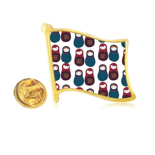 Drapeau russe pin's en métal doré broche enfant collection garçons filles