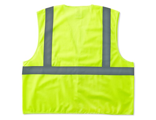 Image of Ergodyne GloWear Reflective Safety Vest, Yellow, Orange, Mesh, Adults, Unisex, Hi-Visibility Safety Vest, Vest