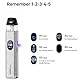 Vaporesso XROS 5 Kit Auto draw & button activation Vaporizer, COREX 3.0 Tech 30W Vape,1500mAh Battery fit 3ML XROS Pod Cartridge (0.4/0.6ohm) MTL & RDL vaping, kein Nikotin (Kosmisches Schwarz)
