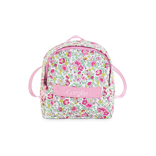 Corolle 9000212350 - Rucksack, Floral, für alle 36cm MaCorolle Puppen, ab 4 Jahren