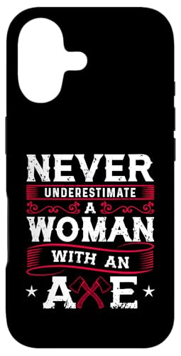 Never Underestimate A Woman With An Axe �����o�[�W���b�N�A�p���� �X�}�z�P�[�X iPhone 17 �p