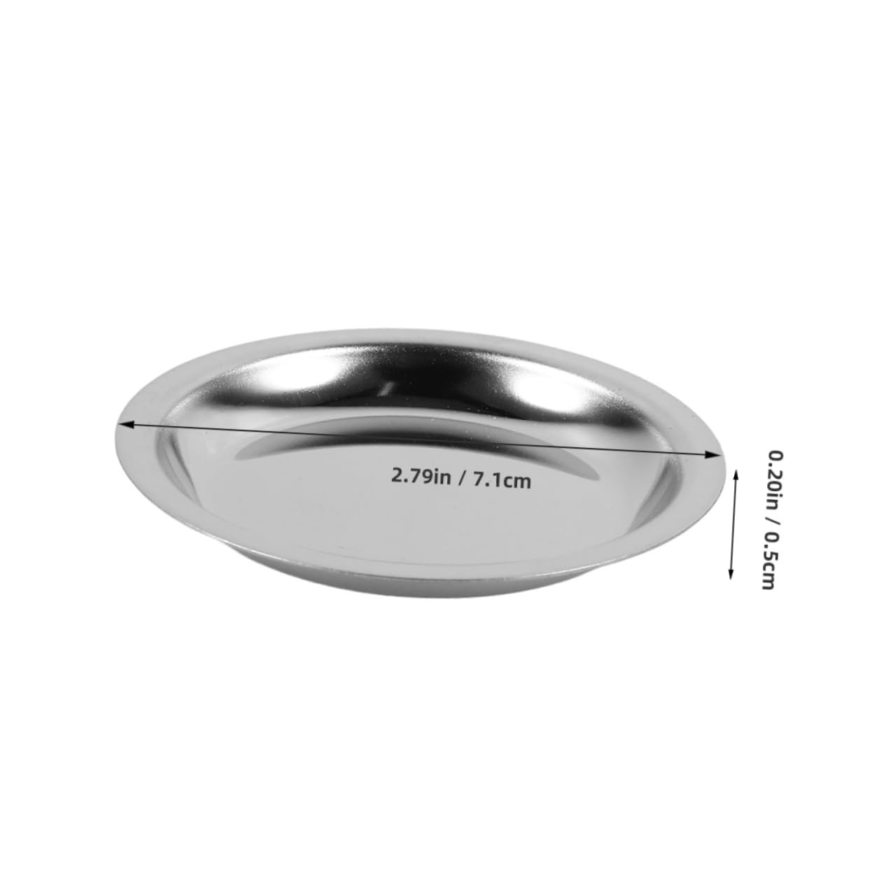 HEALLILY Stainless Steel Tea Bag Dish Reusable Tea Bag Coaster Plate Home Bar Restaurant Accessory