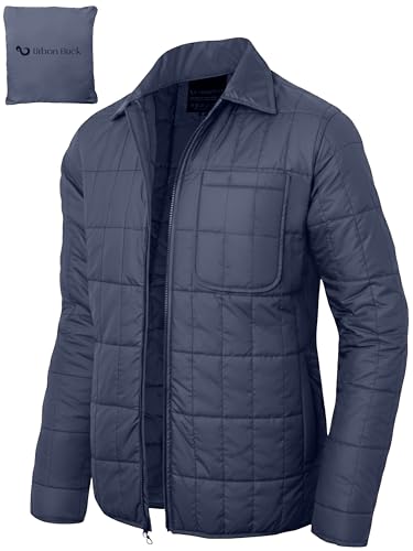 Image of URBAN BUCK Packable Puffer Jacket for Men Lightweight Winter Windproof & Water Repellent Hiking Jackets