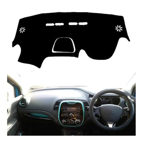 Tapis Tableau Bord RHD pour Renault Captur 2013-2019 DashMat Couverture Instrument