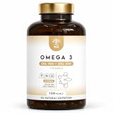 Omega 3 Olio di Pesce 2000 mg. 700 mg EPA e 500 mg DHA Alto Dosaggio. Integratore Omega 3 con Vitamina E. Vista, Cervello e Cuore. 120 Softgel di Fish Oil. N2 Natural Nutrition