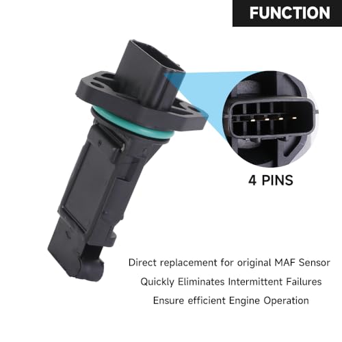 YOLLKY Mass Air Flow Sensor - MAF Sensor - Compatible for Nissan Maxima 2000-2002, Pathfinder 2001-2003, Infiniti QX4 2001-2003 - Replace Part 22680-4W000