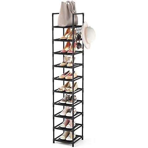 LANTEFUL Tall Narrow Shoe Rack Cover