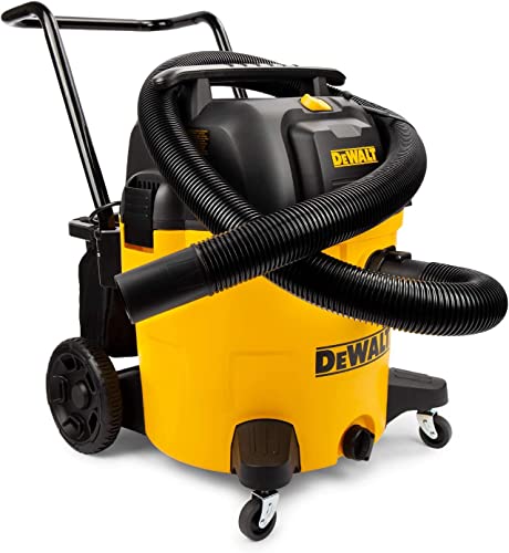 Dewalt 14 Gallon Poly Wet Dry Vacuum, 6 Peak Hp 120V/60Hz Heavy Duty Vacuums, Cart Style Wet/Dry/Blower 3 In 1 Multifunction Shop Vacuum, Built-In Drain, Dxv14P #TOP1