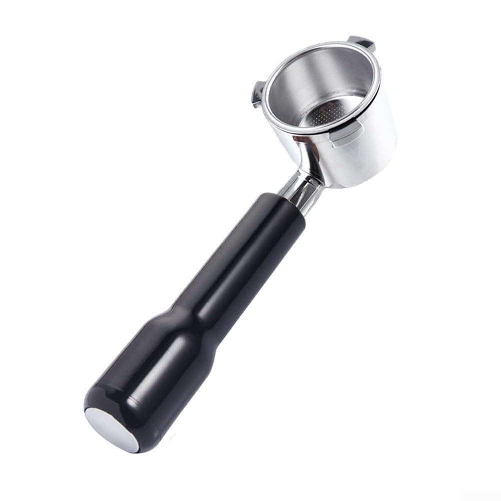 Porte-filtre sans fond en bois massif pour modification expresso élégante