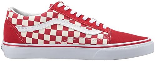 Vans Old Skool Primary Checker Racing RED/White Size 7 M US Women / 5.5 M US Men | Image 5