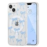 UEEBAI Magnetic Case for iPhone 15 Plus & iPhone 14 Plus, MagSafe Compatible, Slim Clear Wireless Phone Case - Baby Blue