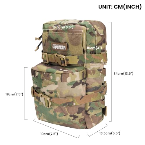 EXCELLENT ELITE SPANKER Tactical MOLLE Hydration Pack Water Bladder Carrier by EXCELLENT ELITE SPANKER - Image 2