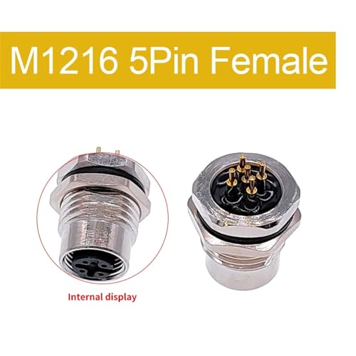Conector M12 hembra 5 pines para solucionar fallos de conexión en placas PCB 2